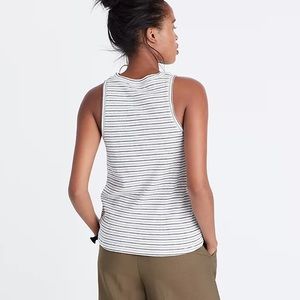 Madewell Circuit Rib Tank Top Clare Stripe
